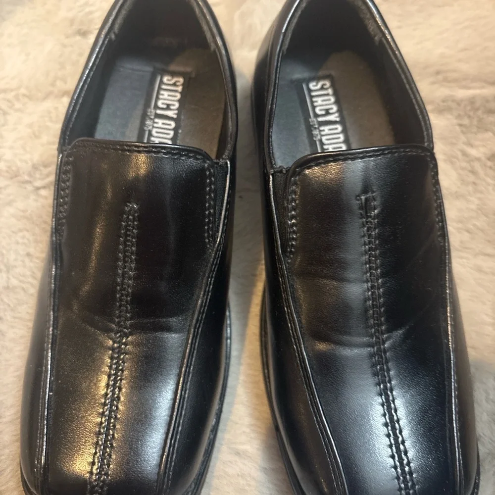Stacy Adams Classic Black Leather Loafers